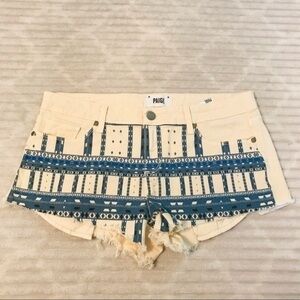Paige Echo Park Jean Shorts Ecru Nomad size 30 10